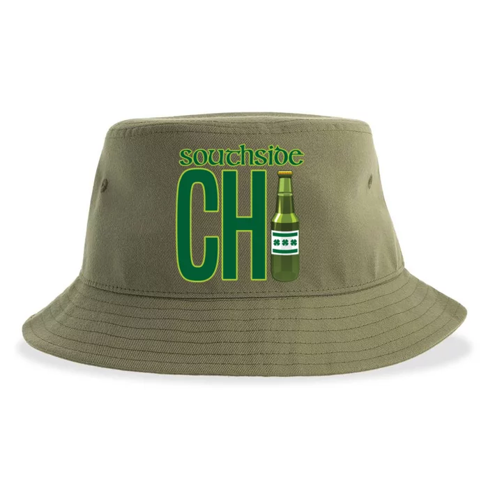 Chirish Southside Chicago St Patrick's Day Irish Beer Gift Sustainable Bucket Hat