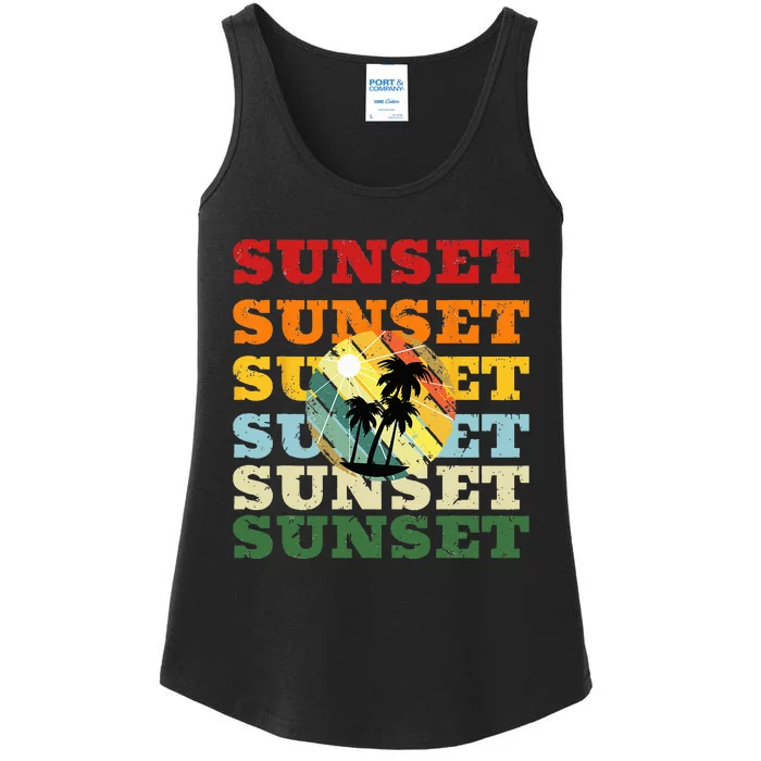 Cool Summer Casual Graphic Tee Retro Summer Ladies Essential Tank