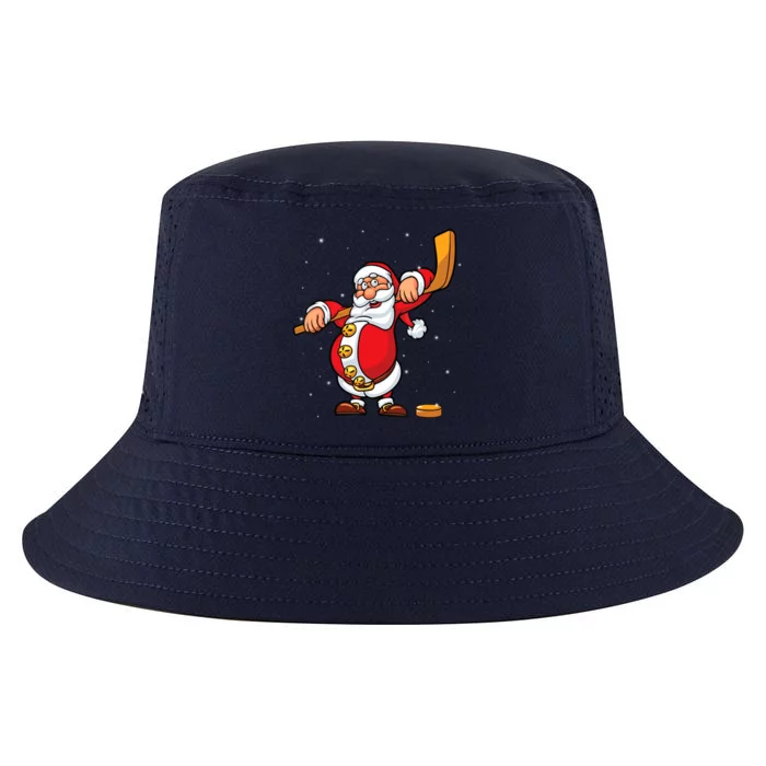 Christmas Santa Claus Ice Hockey Gifts Boys Teens Cool Comfort Performance Bucket Hat