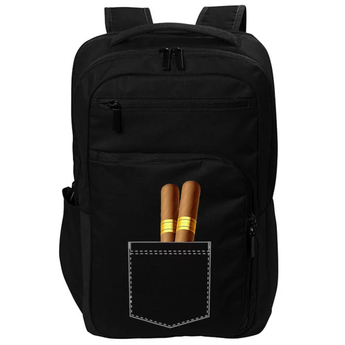 Cigar Smoke Cuban Cuba Tobacco Gift For Smoker Impact Tech Backpack