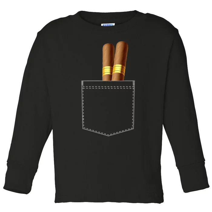 Cigar Smoke Cuban Cuba Tobacco Gift For Smoker Toddler Long Sleeve Shirt