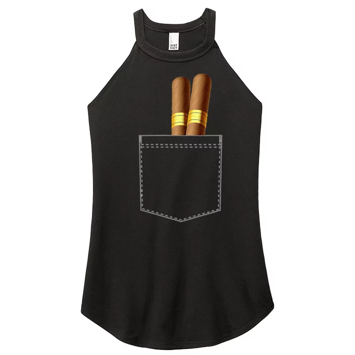 Cigar Smoke Cuban Cuba Tobacco Gift For Smoker Women’s Perfect Tri Rocker Tank