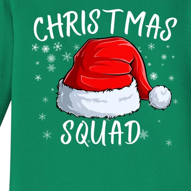 Christmas Squad Christmas Pajama Party Family Group Matching Baby Long Sleeve Bodysuit