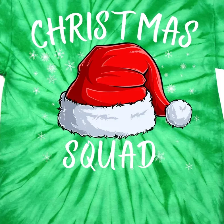 Christmas Squad Christmas Pajama Party Family Group Matching Tie-Dye T-Shirt