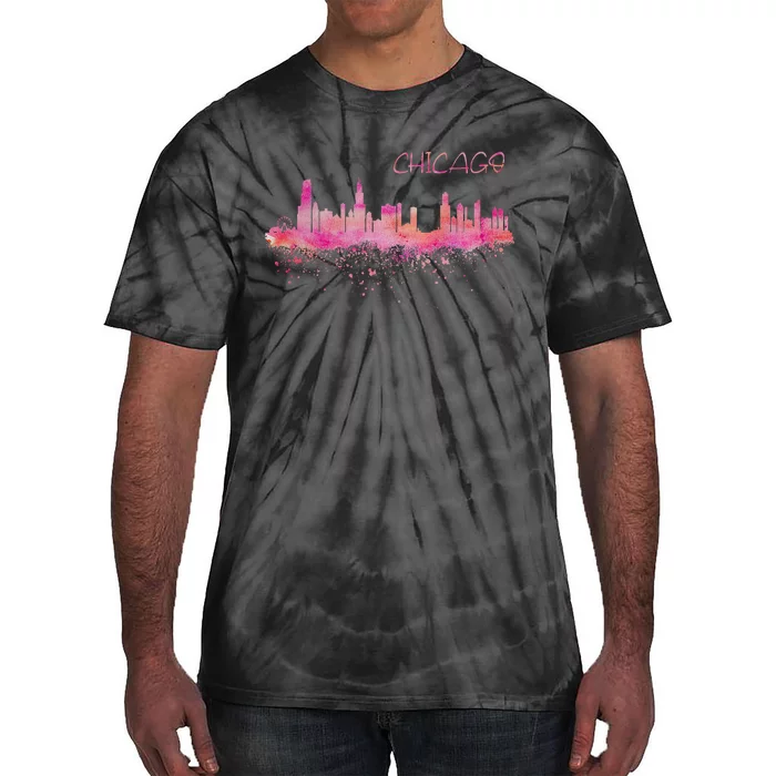 Chicago Skyline Tie-Dye T-Shirt