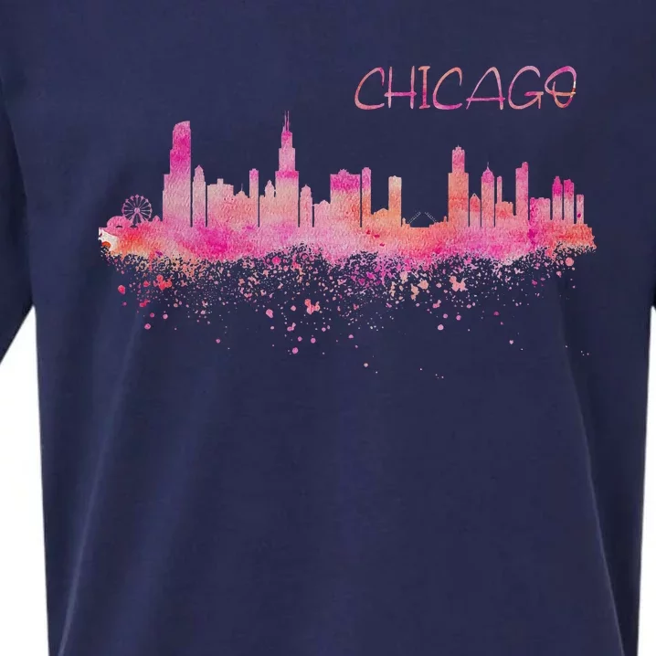 Chicago Skyline Sueded Cloud Jersey T-Shirt