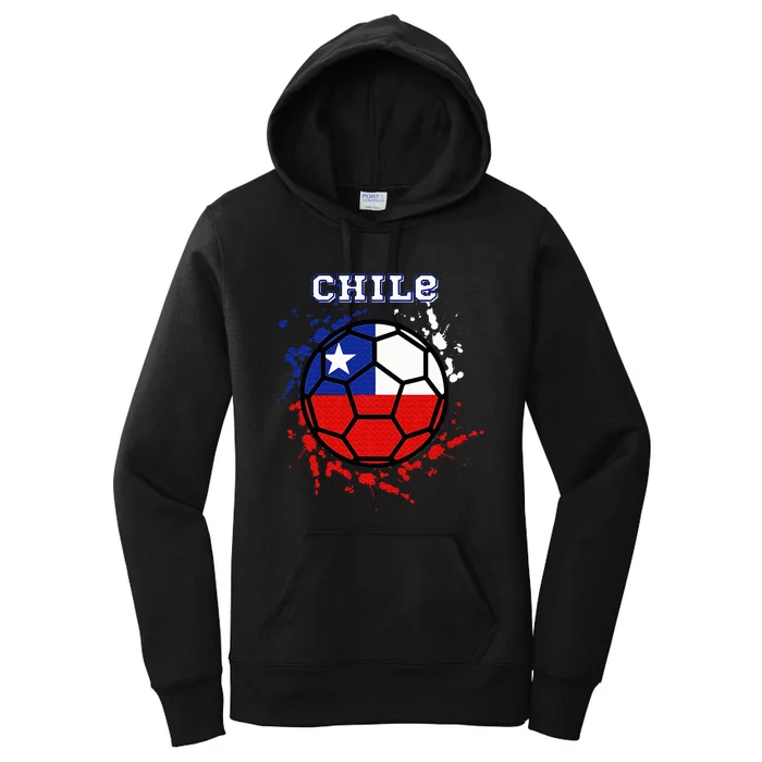 Chile Soccer Chilean Flag Futbol Fan Jersey Women's Pullover Hoodie