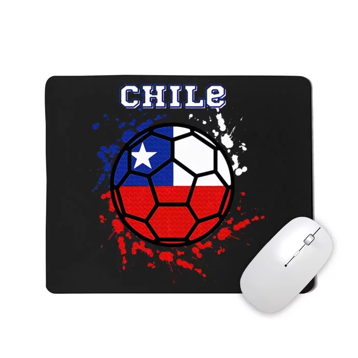 Chile Soccer Chilean Flag Futbol Fan Jersey Mousepad