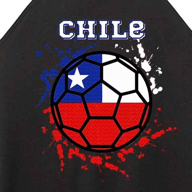 Chile Soccer Chilean Flag Futbol Fan Jersey Women’s Perfect Tri Rocker Tank