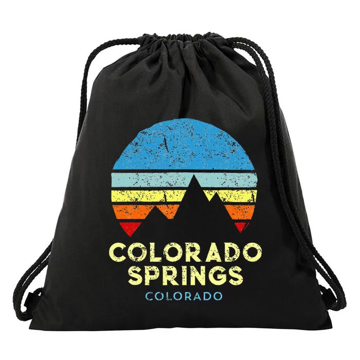 Colorado Springs Colorado Drawstring Bag