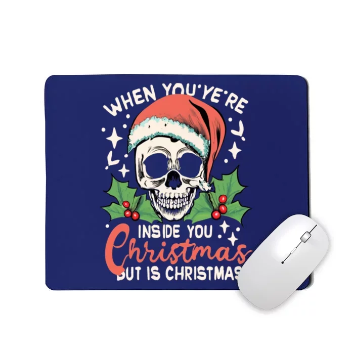 Christmas Skull Mousepad