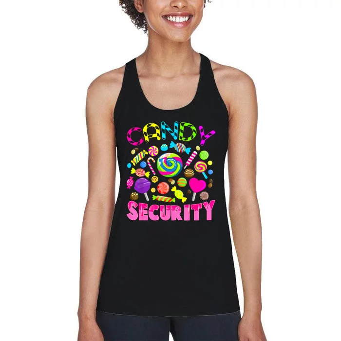 Candy Security Candyland Costume Teens Adult Women's Racerback Tank