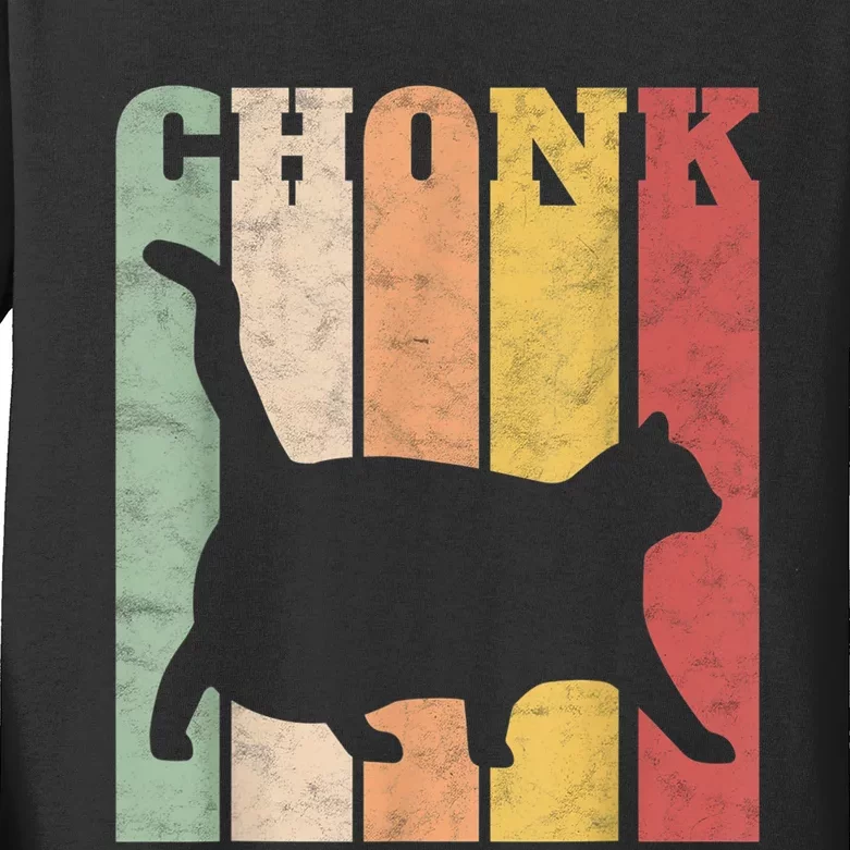 Chonk Scale Cat Meme Chonky Chonk Memes Kids Long Sleeve Shirt