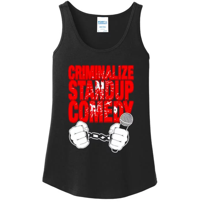 Criminalize Standup Comedy Funny Ladies Essential Tank