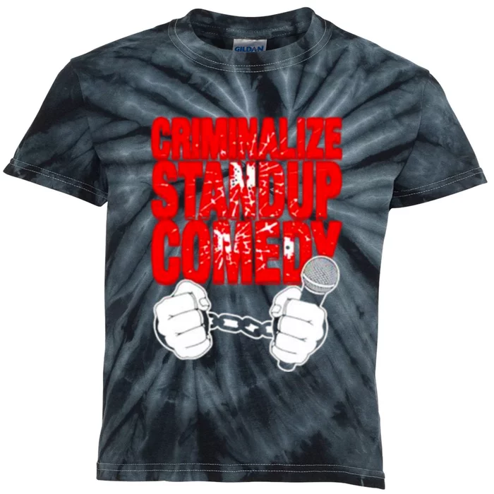 Criminalize Standup Comedy Funny Kids Tie-Dye T-Shirt