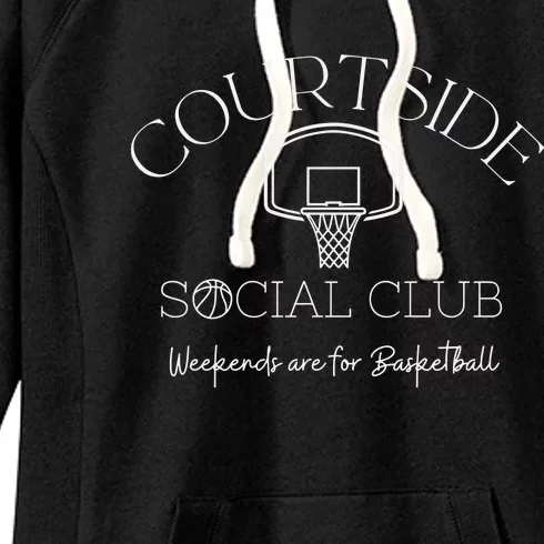 Courtside Social Club Basketball Mom Women's Fleece Hoodie