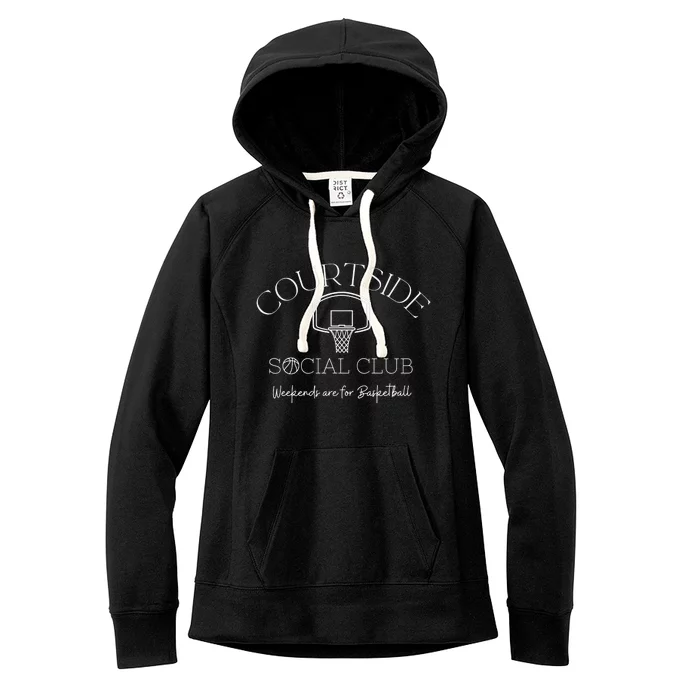 Courtside Social Club Basketball Mom Women's Fleece Hoodie