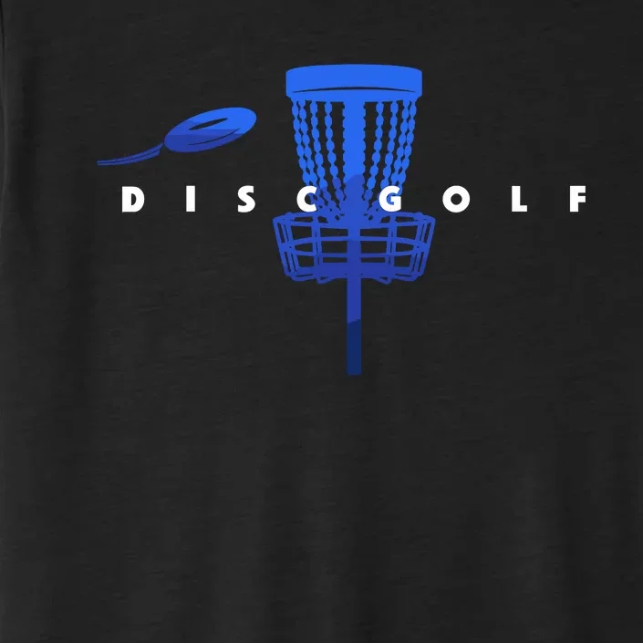 Cool Stylized Disc Golf With Basket And Disc Disk Golf ChromaSoft Performance T-Shirt