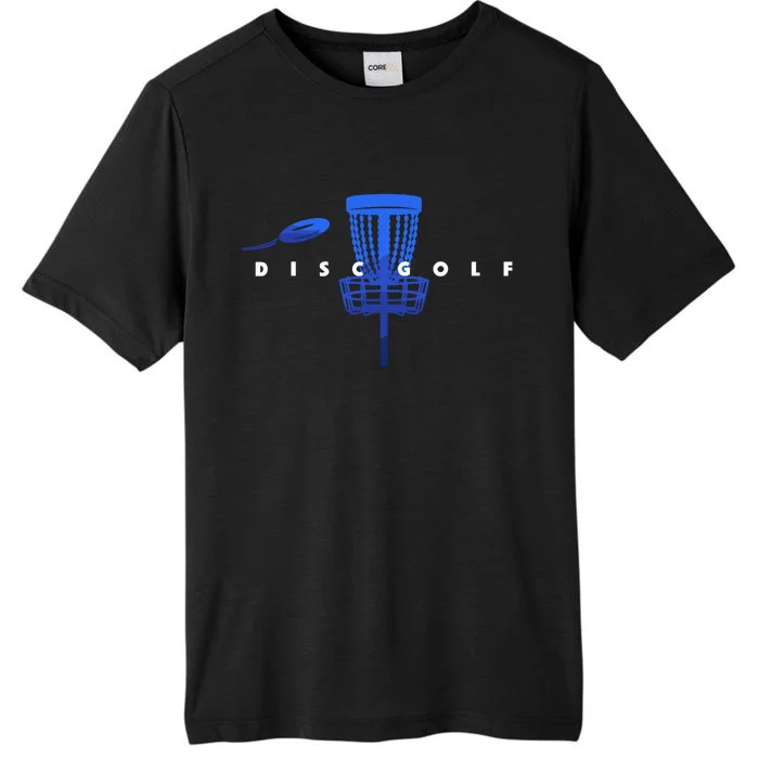 Cool Stylized Disc Golf With Basket And Disc Disk Golf ChromaSoft Performance T-Shirt