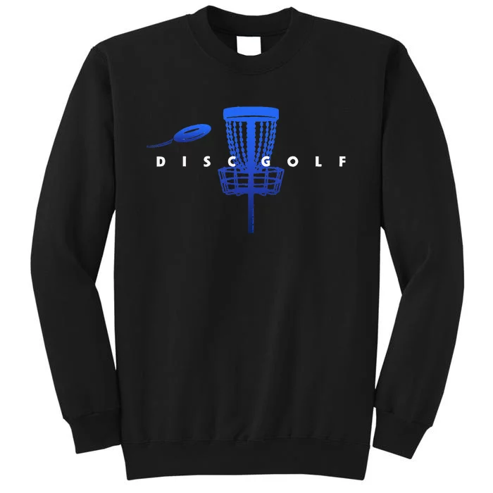 Cool Stylized Disc Golf With Basket And Disc Disk Golf Sweatshirt