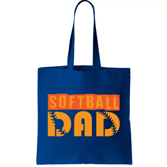 Cute Softball Dad Softball Fathers Softball Dads Gift Tote Bag