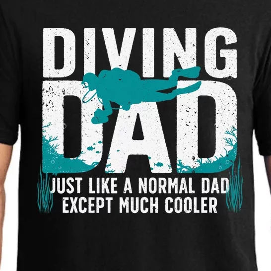 Cool Scuba Diving For Dad  Ocean Scuba Diver Instructor Pajama Set