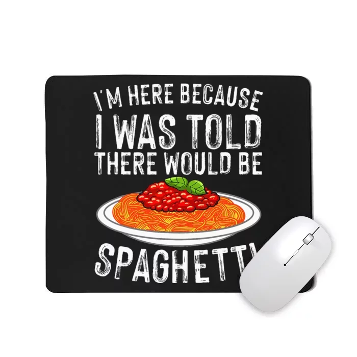 Cute Spaghetti Design For  Spaghetti Pasta Lovers Mousepad