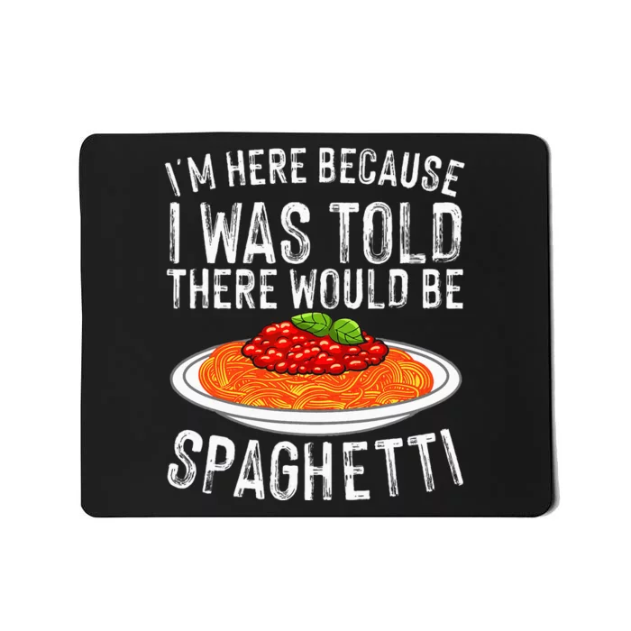 Cute Spaghetti Design For  Spaghetti Pasta Lovers Mousepad