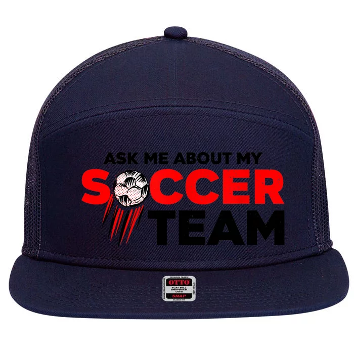 Coaching Soccer Dad Coach Soccer Coach 7 Panel Mesh Trucker Snapback Hat