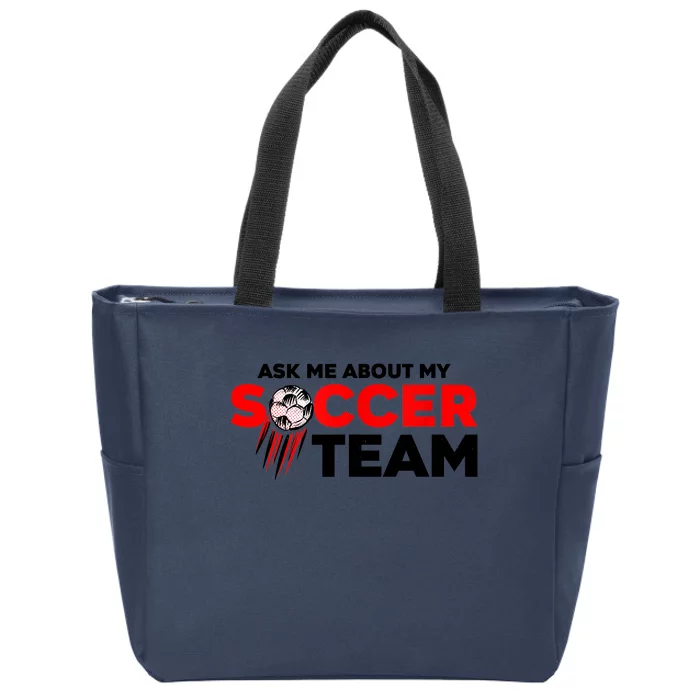 Coaching Soccer Dad Coach Soccer Coach Zip Tote Bag