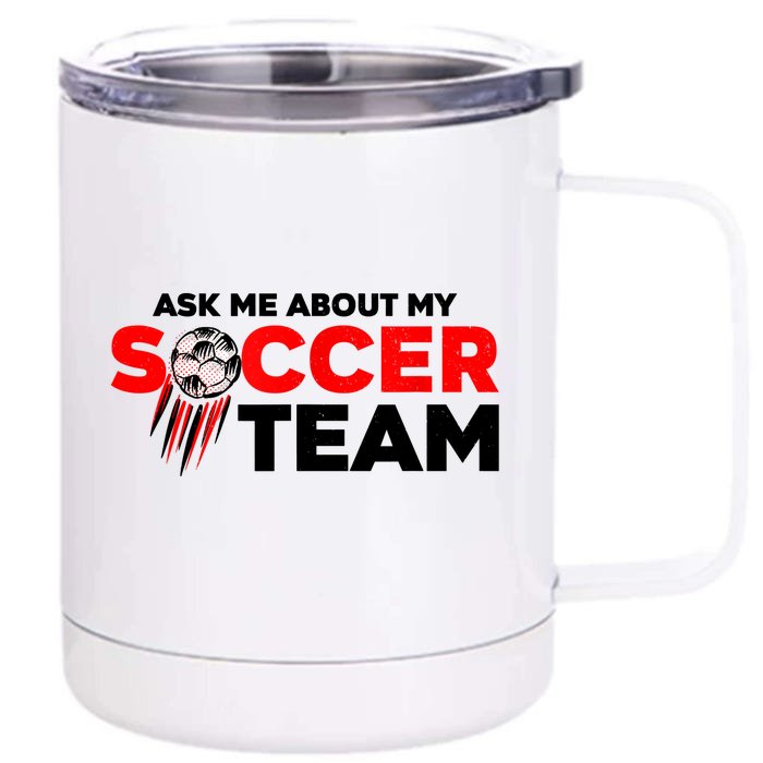 Coaching Soccer Dad Coach Soccer Coach Front & Back 12oz Stainless Steel Tumbler Cup