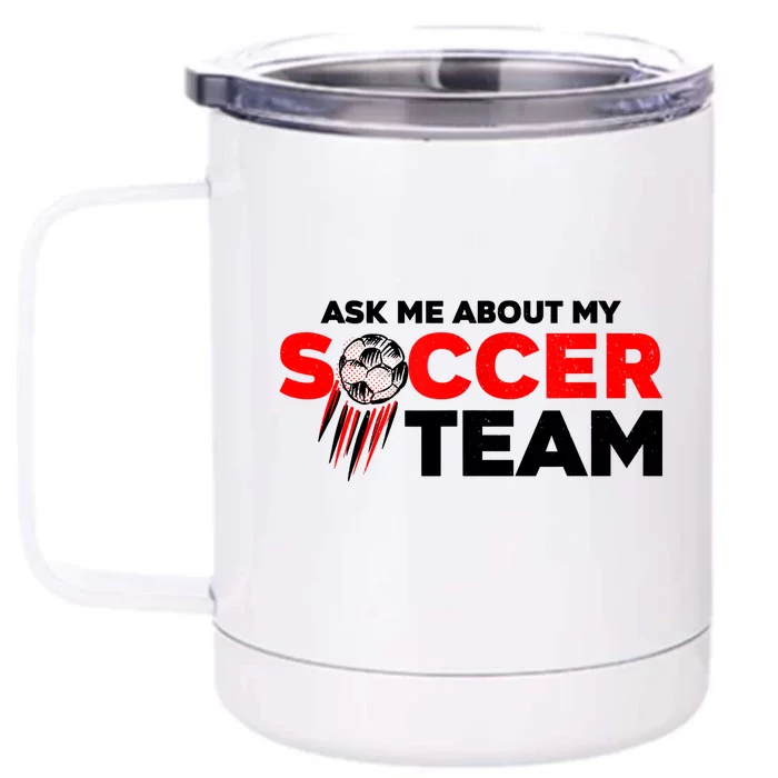 Coaching Soccer Dad Coach Soccer Coach Front & Back 12oz Stainless Steel Tumbler Cup