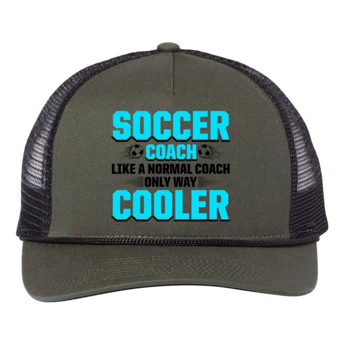 Coaching Soccer Dad Coach Soccer Coach Retro Rope Trucker Hat Cap