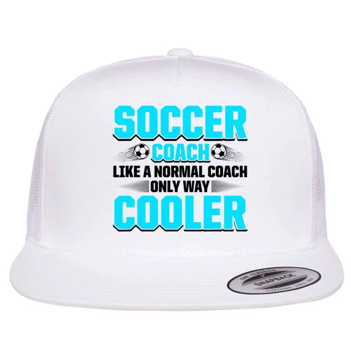 Coaching Soccer Dad Coach Soccer Coach Flat Bill Trucker Hat