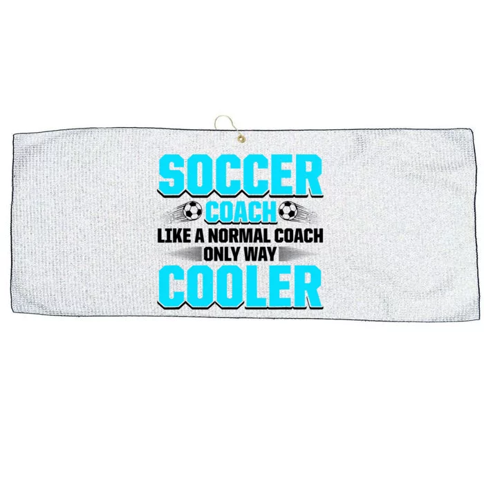 Coaching Soccer Dad Coach Soccer Coach Large Microfiber Waffle Golf Towel