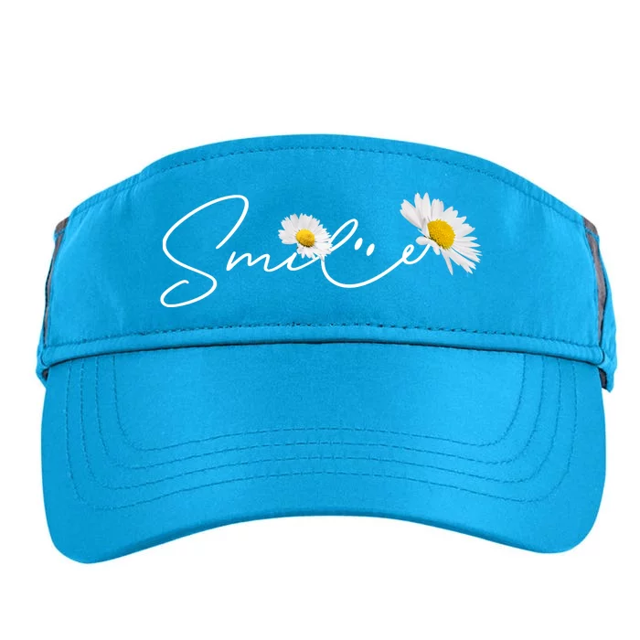 Cute Smile Daisy Flower Adult Drive Performance Visor