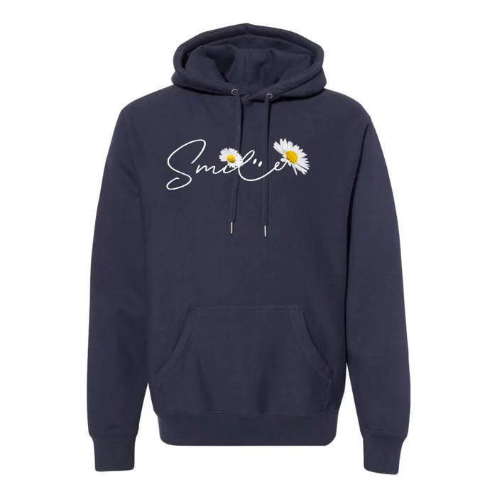 Cute Smile Daisy Flower Premium Hoodie