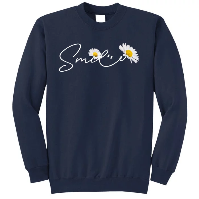 Cute Smile Daisy Flower Tall Sweatshirt