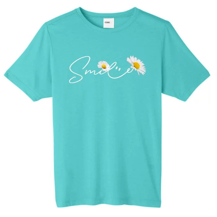 Cute Smile Daisy Flower ChromaSoft Performance T-Shirt