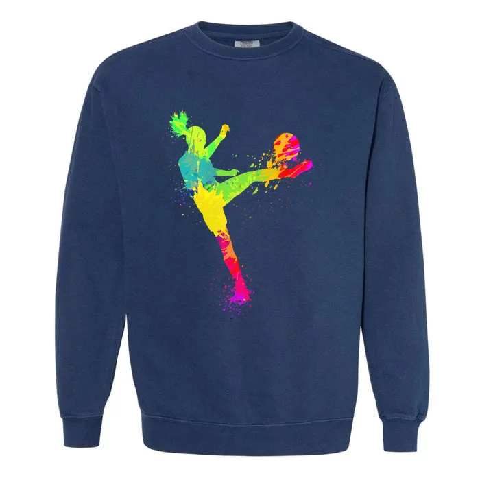 Cool Soccer Design For Soccer Player Sport Lover Design Is A Great Gift Fo Garment-Dyed Sweatshirt