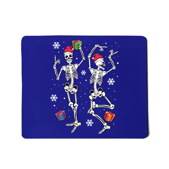 Christmas Skeletons Dancing Xmas Tree Snowflakes Funny Joke Gift Mousepad