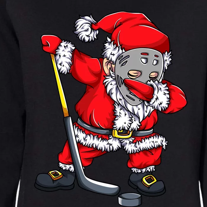 Christmas Santa Dabbing Hockey Player Dab Xmas Cool Gift Womens California Wash Sweatshirt