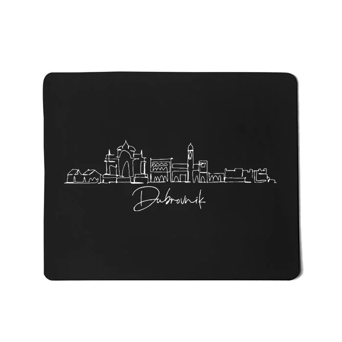 City Skyline Dubrovnik Croatia Mousepad