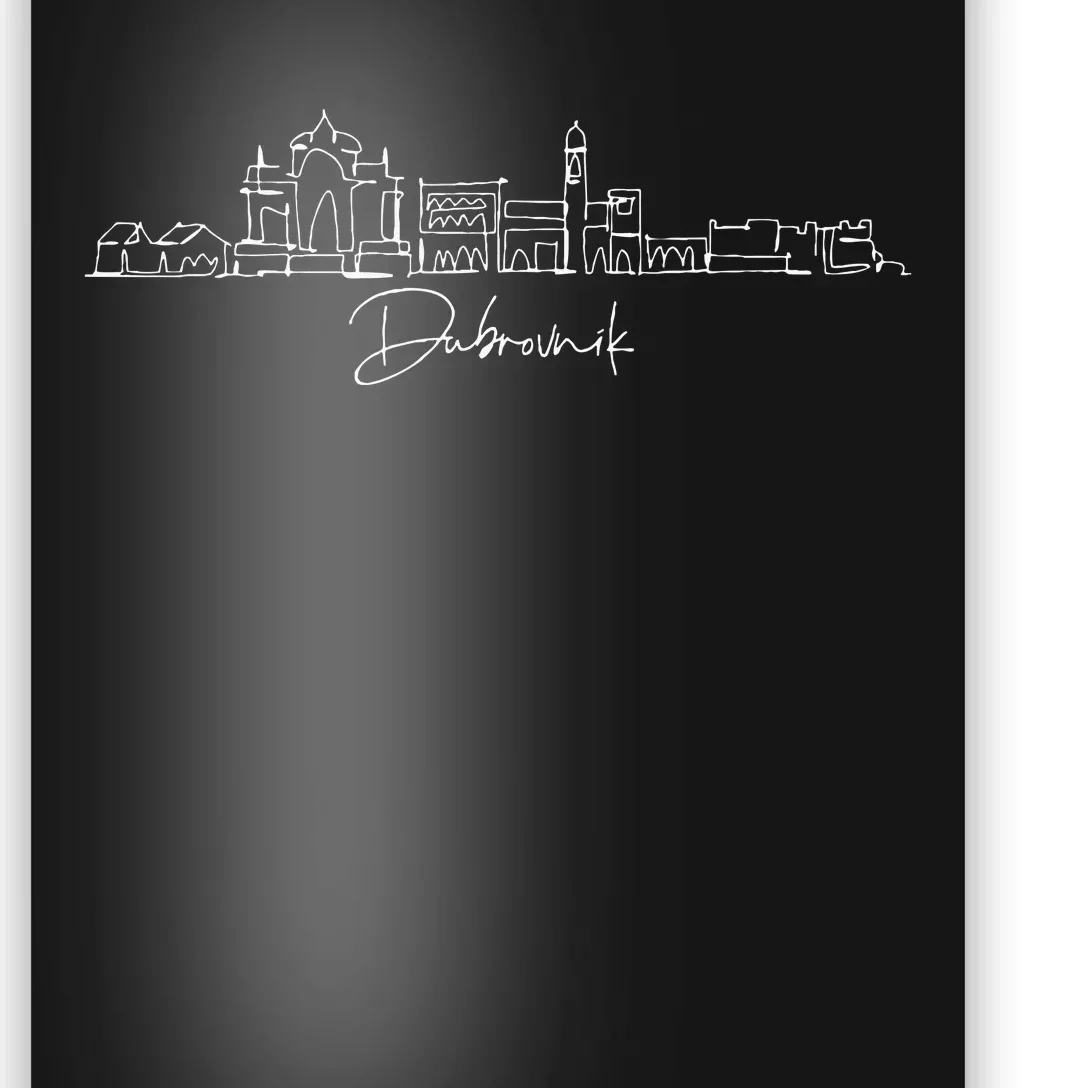 City Skyline Dubrovnik Croatia Poster