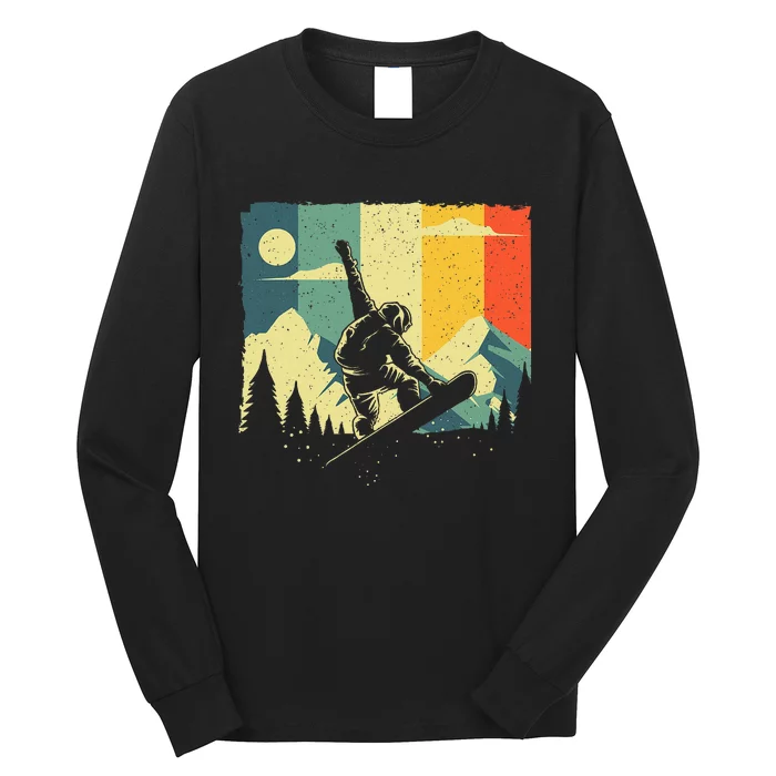 Cool Snowboarding Design Snowboarder Long Sleeve Shirt