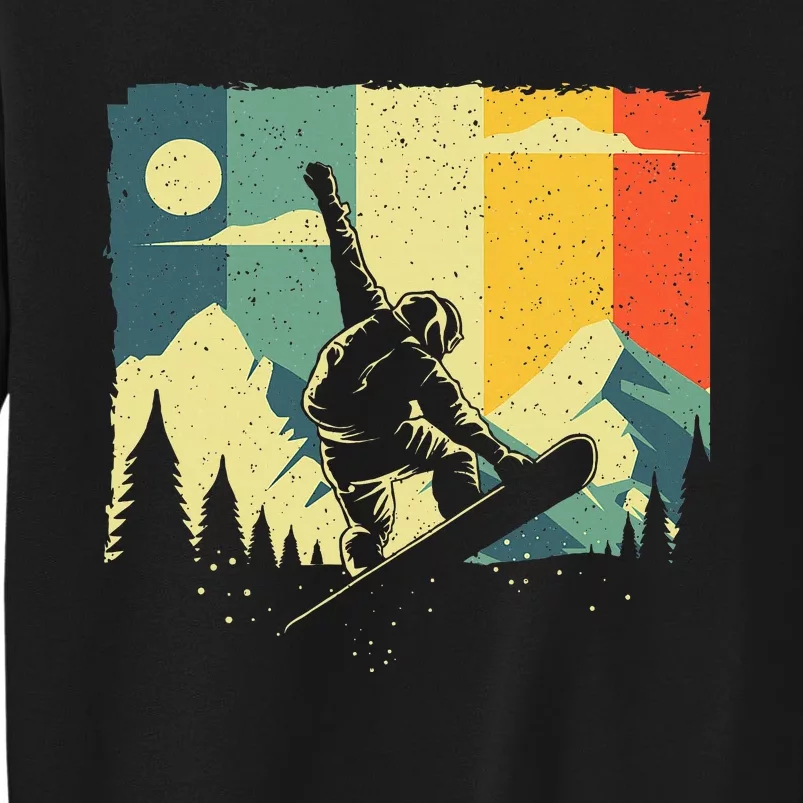 Cool Snowboarding Design Snowboarder Tall Sweatshirt