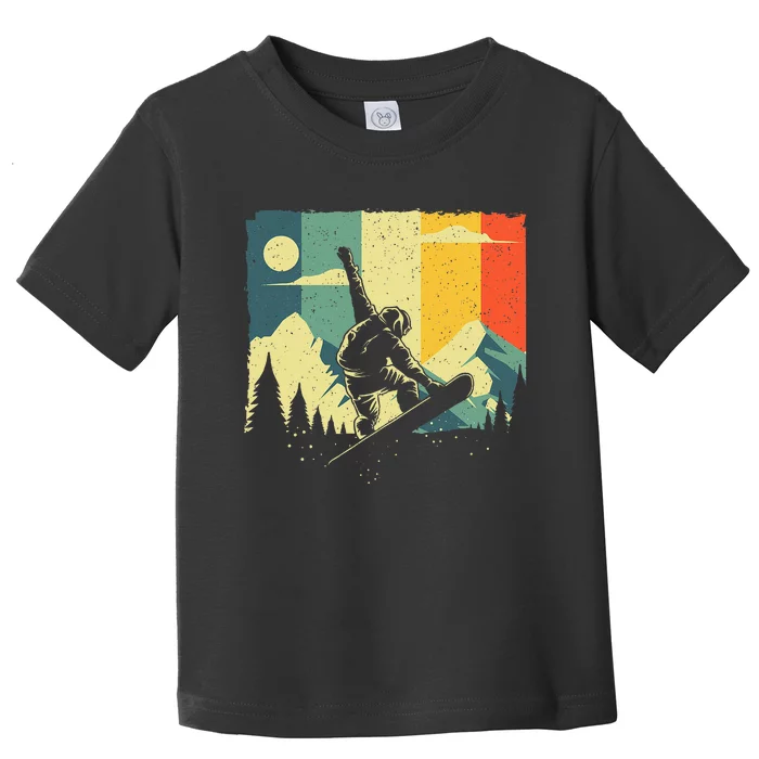 Cool Snowboarding Design Snowboarder Toddler T-Shirt