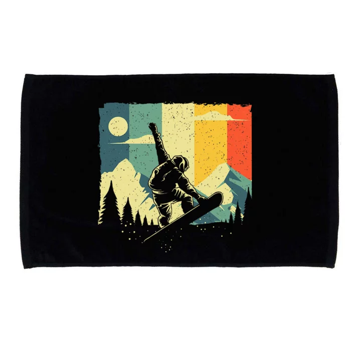 Cool Snowboarding Design Snowboarder Microfiber Hand Towel