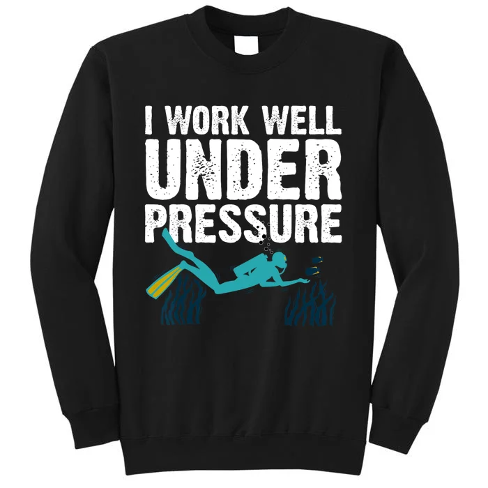 Cool Scuba Diving For Men Women Ocean Scuba Diver Snorkeling Tall Sweatshirt