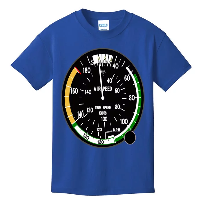 Cockpit Six Dials Flight Simulator Pilot Aircraft Gift Kids T-Shirt